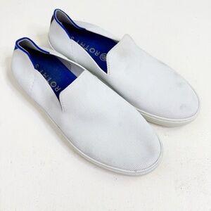 Rothy’s The City Slip-On Sneakers White / Blue Size 9